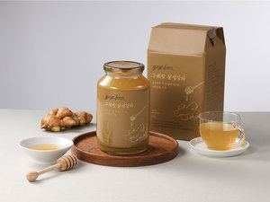 그리올푸드에서 만든 건강한 구례팜 꿀생강차 1kg